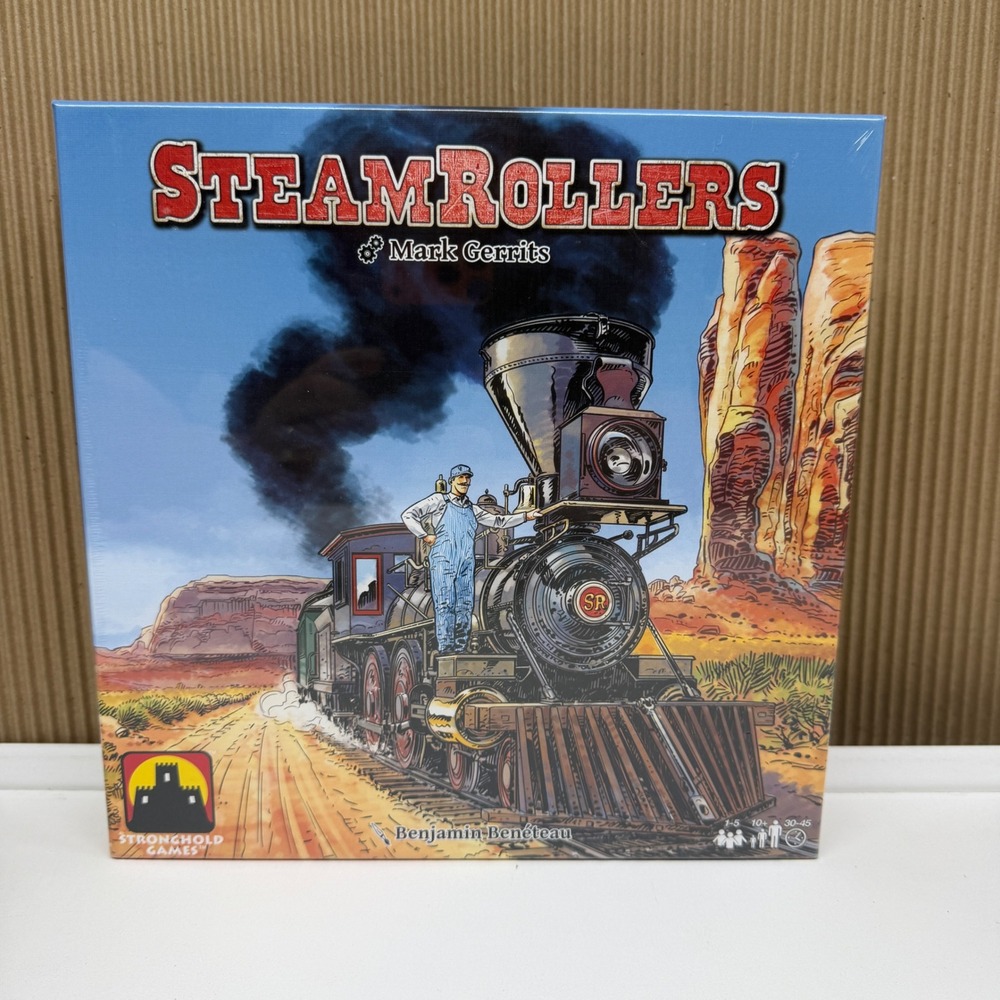 SteamRollers Board Game Stronghold Games Mark Gerrits Train Strategy New Sealed